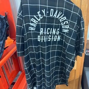 Harley button down short sleeve